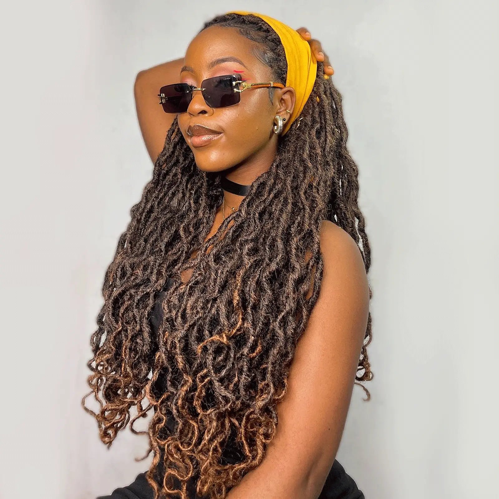 ToyoTress Toceana Curly Locs Crochet Hair Braiding Hair Extensions